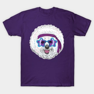 Star Disco dog Bichon T-Shirt